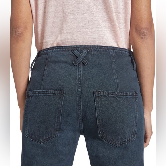 CURRENT/ELLIOTT Truby Frayed Hem Cropped Straight Jeans - Picture 4 of 10